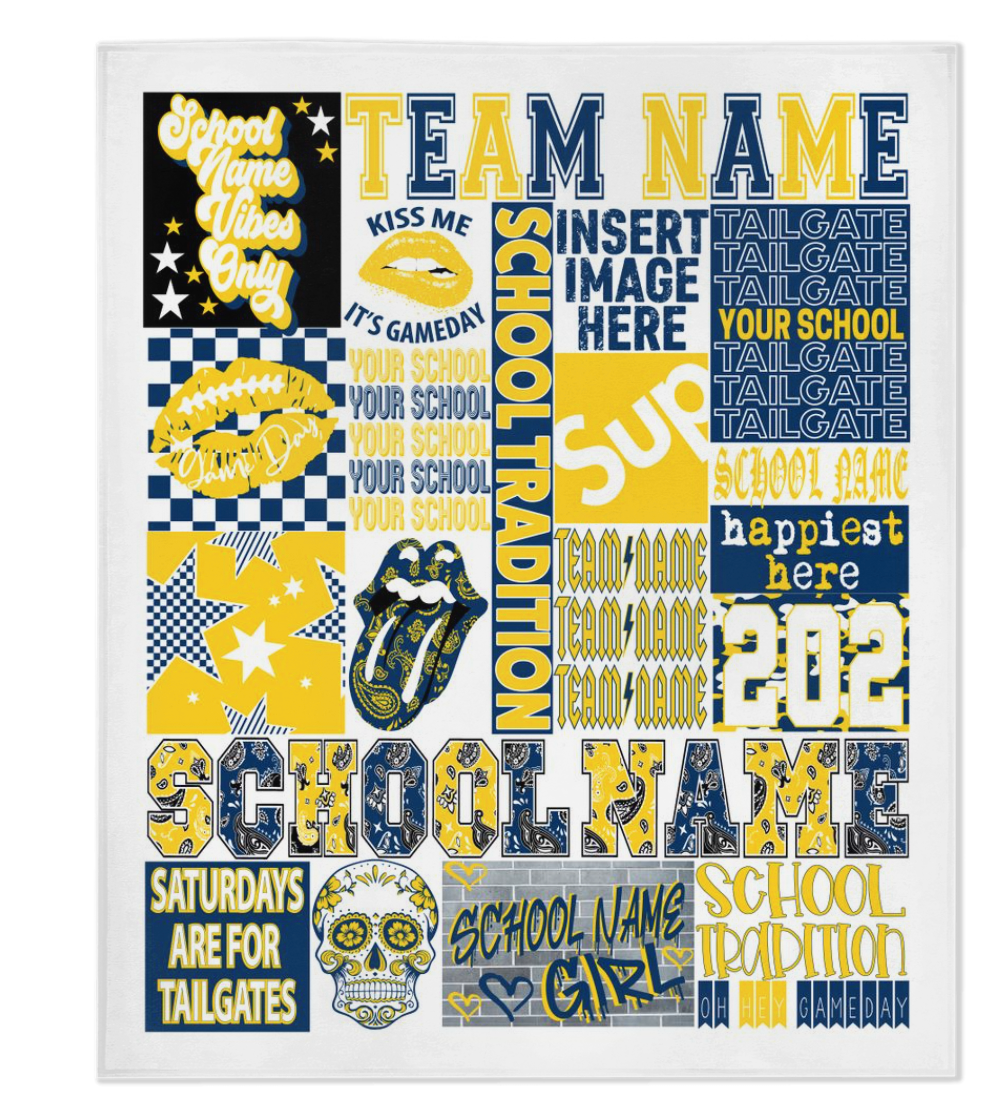Customize Your Own 50x60 Dorm Room Blanket
