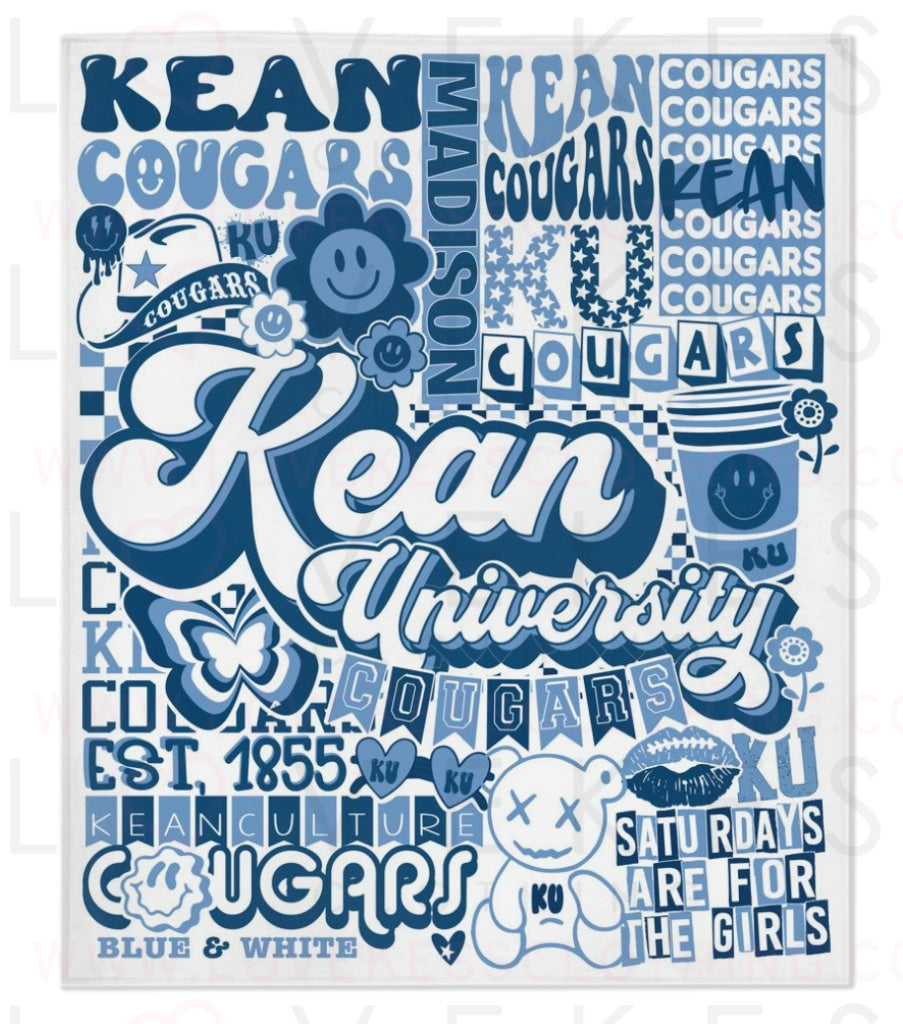 Kean University Y2K College Blanket