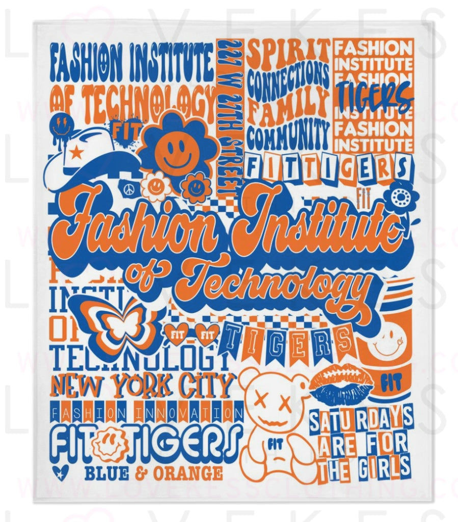 Fashion Institute of Technology Y2K College Blanket