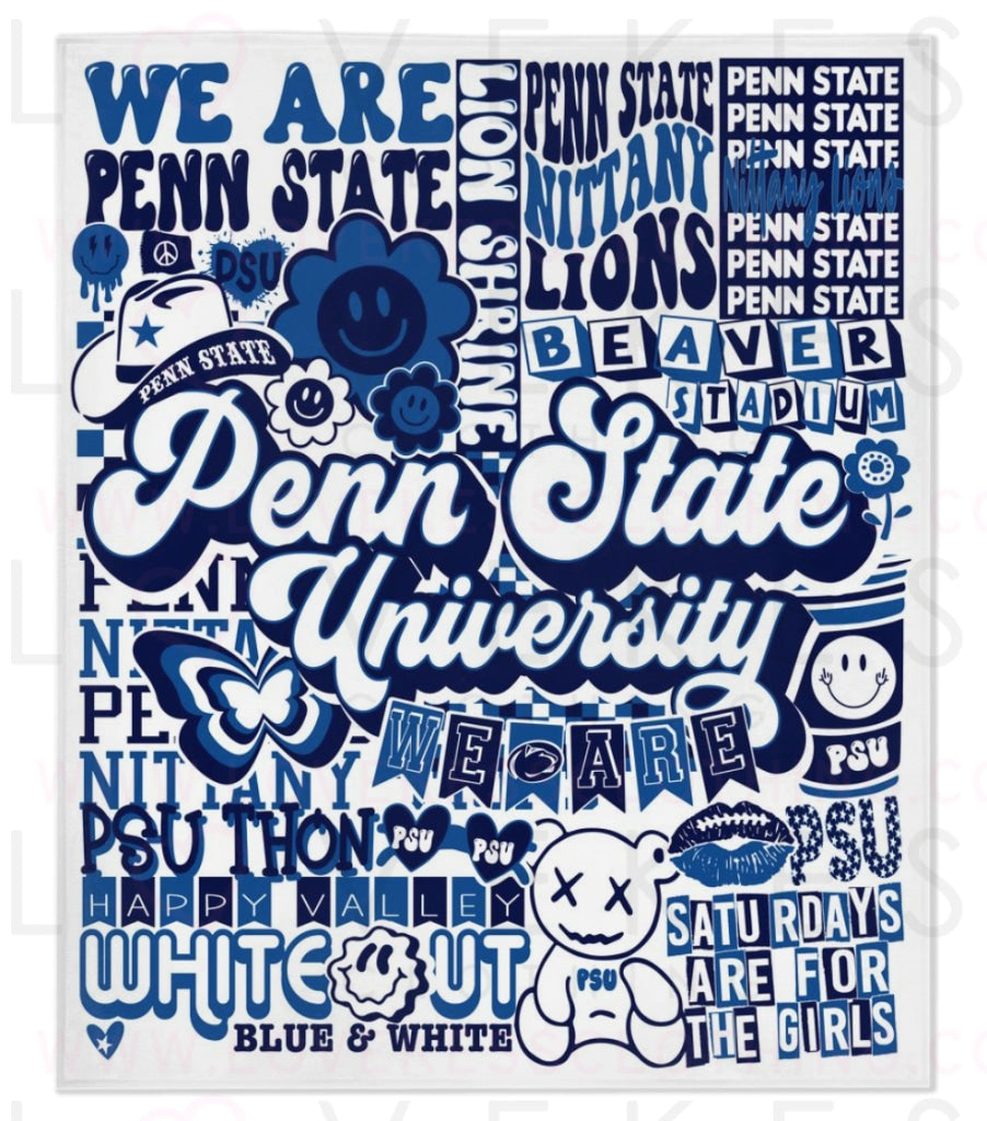 Penn State Y2K College Blanket