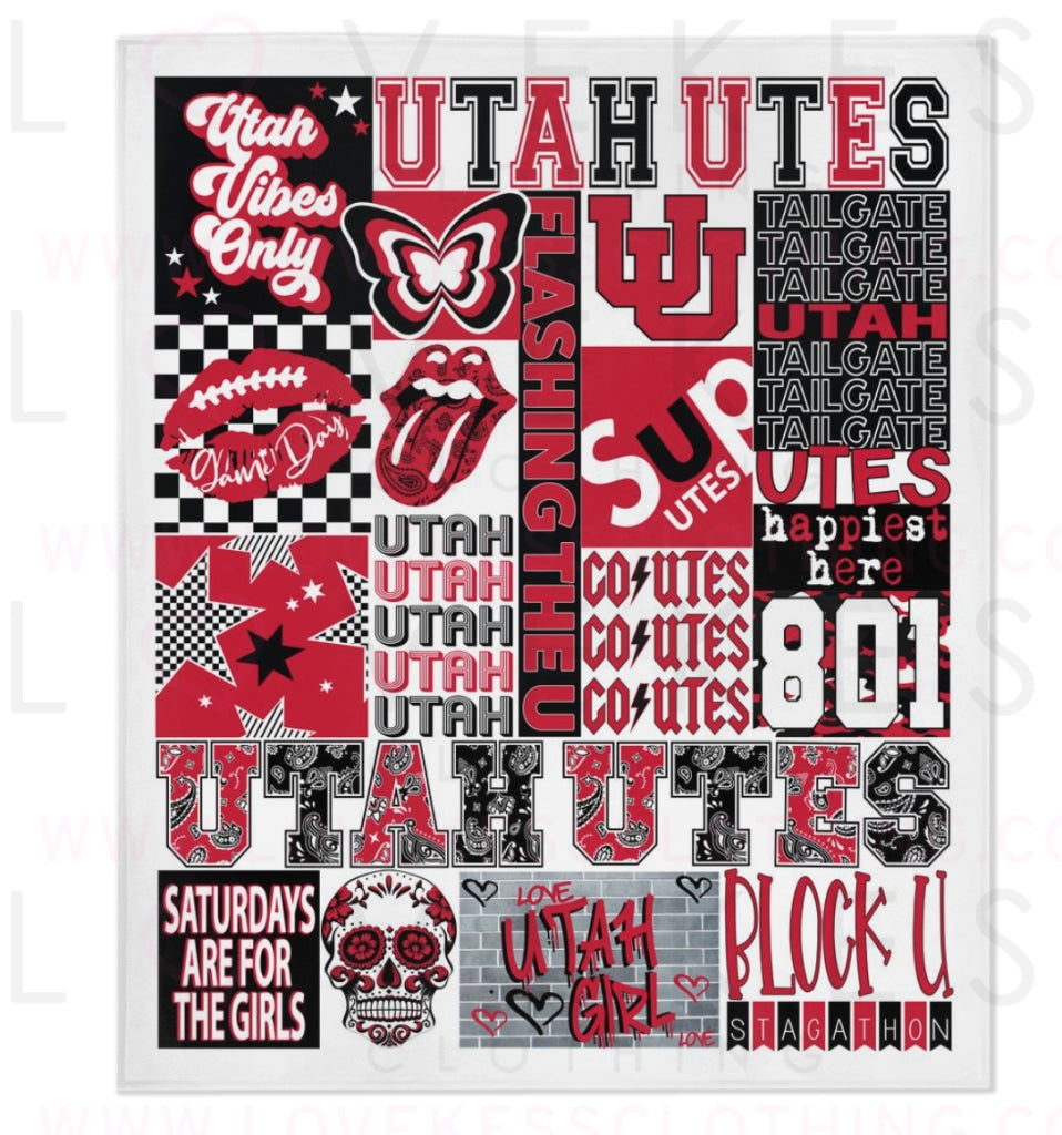 University of Utah College Blanket