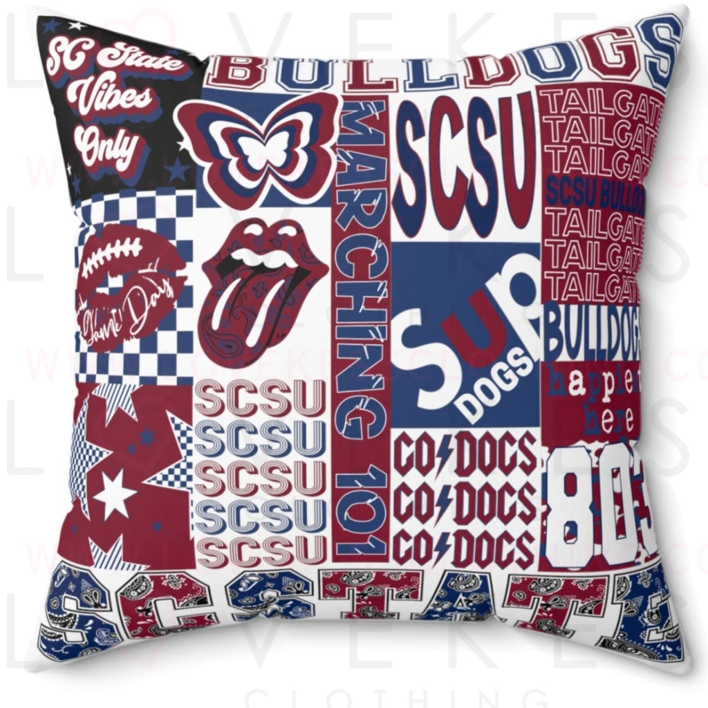 South Carolina State College Spirit Bed Party Pillow Cover Only