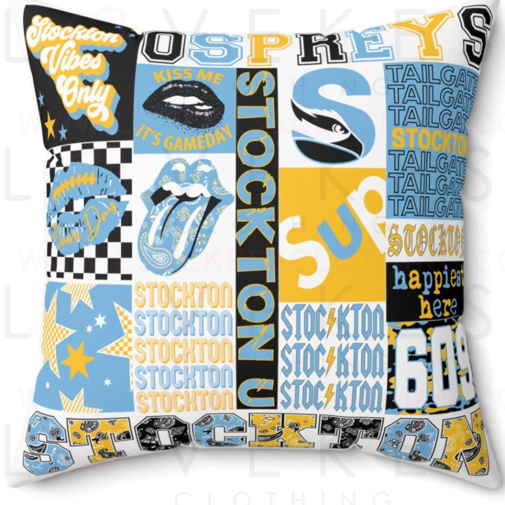 Stockton College Spirit Bed Party Pillow Cover Only