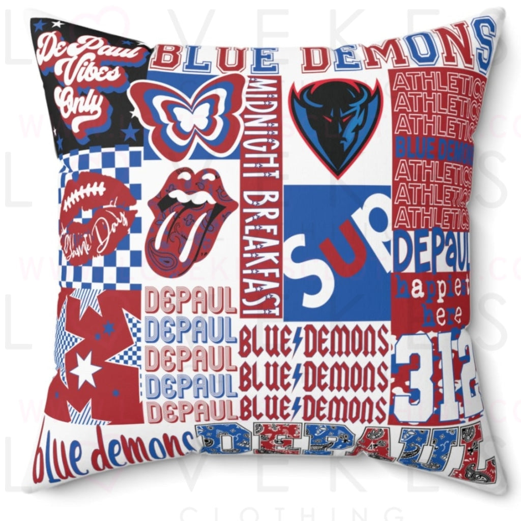 DePaul University Spirit Bed Party Pillow Cover Only