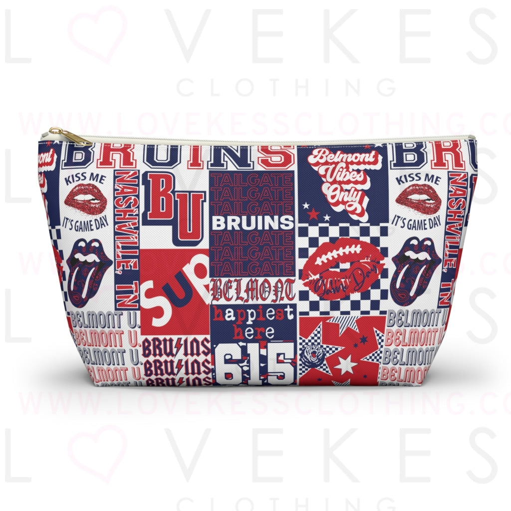 Belmont Bruins Makeup Bag