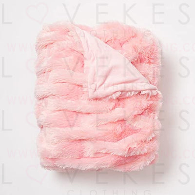 Dormify Super Soft Ajax Throw Blanket - Dorm Room Bedding, Pink, 50 in x 60 in