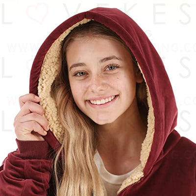 THE COMFY Original Quarter-Zip | Florida State University Logo & Insignia | Oversized Microfiber & Sherpa Wearable Blanket with Zipper, Seen On Shark Tank, One Size Fits All