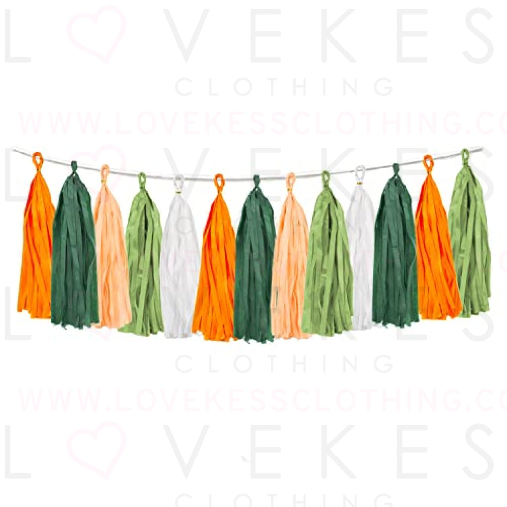 25PCS Little Cutie Citrus DIY Tissue Tassel Garland Kit Hey Cutie Baby Shower Banner Tangerine Clementine Orange Themed Birthday Party Wedding Backdrop Nursery Wall Garden Hanging Decoration