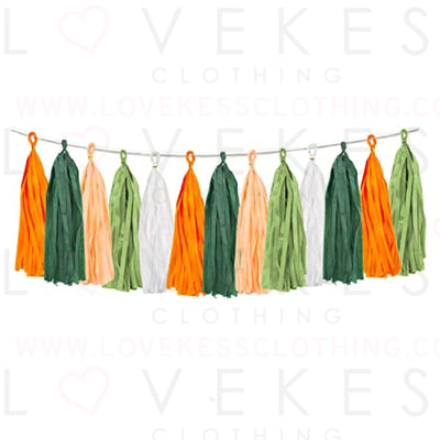 25PCS Little Cutie Citrus DIY Tissue Tassel Garland Kit Hey Cutie Baby Shower Banner Tangerine Clementine Orange Themed Birthday Party Wedding Backdrop Nursery Wall Garden Hanging Decoration