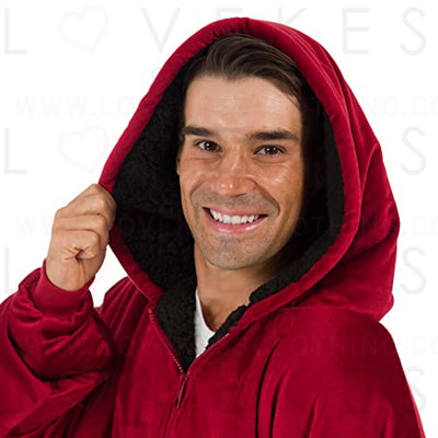 THE COMFY Original Quarter-Zip | University of Alabama Logo & Insignia | Oversized Microfiber & Sherpa Wearable Blanket with Zipper, Seen On Shark Tank, One Size Fits All