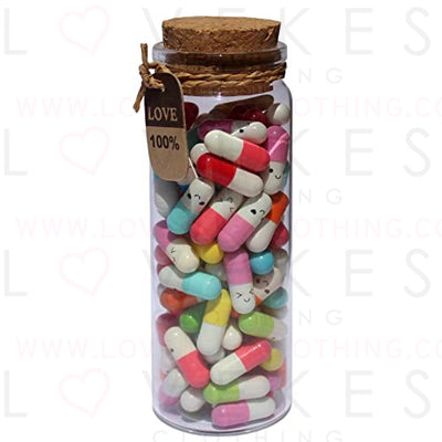 INFMETRY Capsule Letters Message in a Bottle (Mixed Color 90pcs)