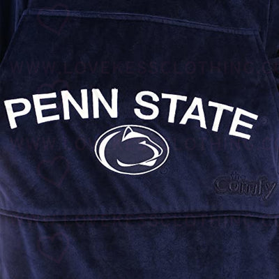 THE COMFY Original Quarter-Zip | Pennsylvania State University Logo & Insignia | Oversized Microfiber & Sherpa Wearable Blanket with Zipper, Seen On Shark Tank, One Size Fits All