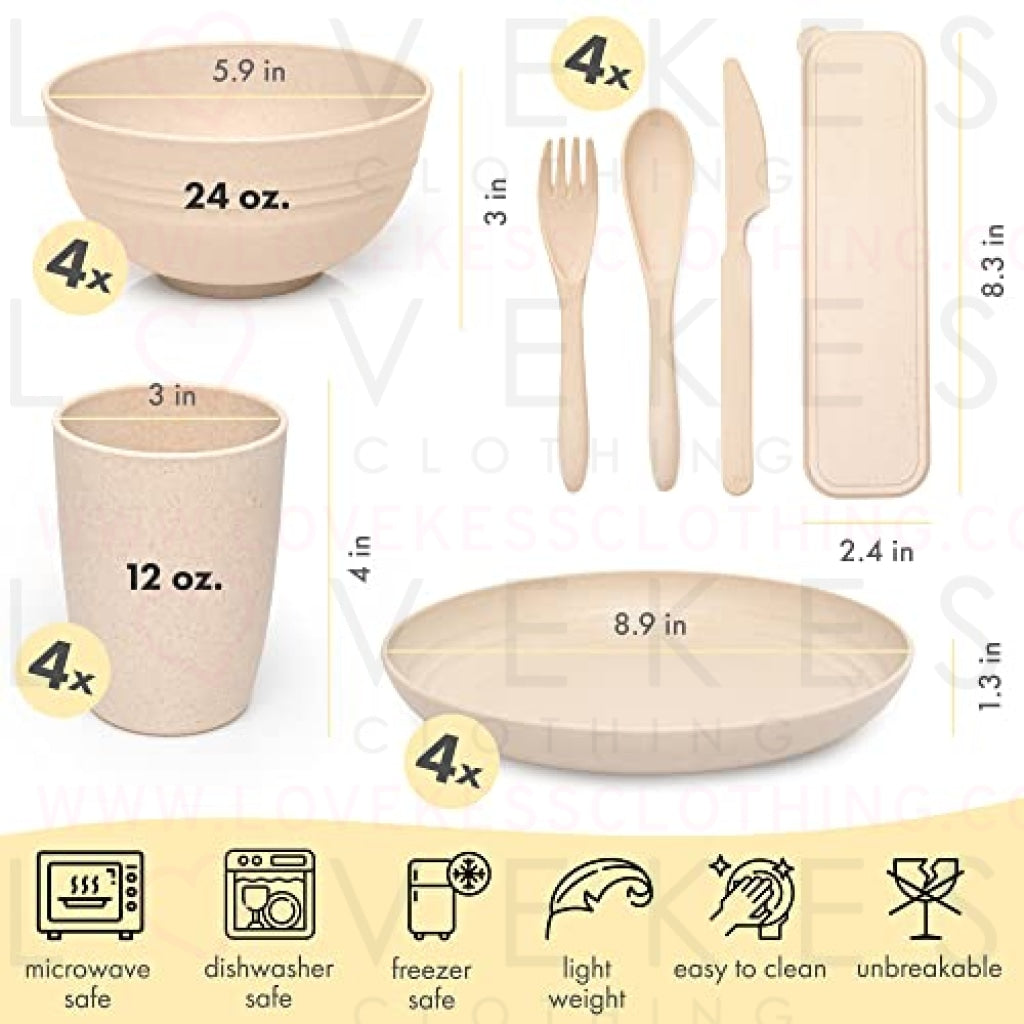 Great RV Kitchen Gadgets To Save Space Unbreakable Wheat Straw