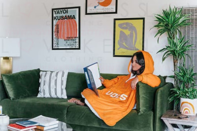 THE COMFY Original Quarter-Zip | University of Tennessee Logo & Insignia | Oversized Microfiber & Sherpa Wearable Blanket with Zipper, Seen On Shark Tank, One Size Fits All