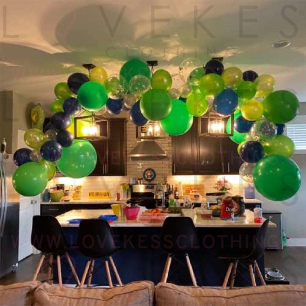 LoveKess Clothing - Black Green-Silver Party-Decorations