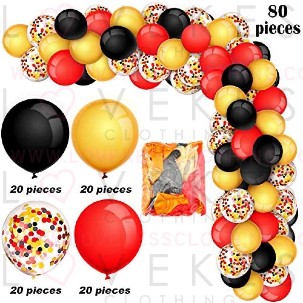 80 Pieces 12 Inch Confetti Latex Balloons Metallic Party Balloons for Christmas Halloween Valentine's Day 4th July Wedding Birthday Baby Shower Mardi Gras ()