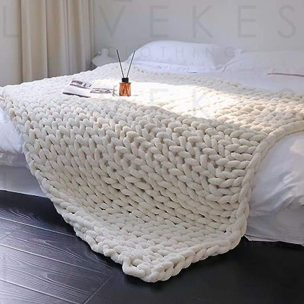 Maetoow Chenille Knit Blanket - Thumbnail 2