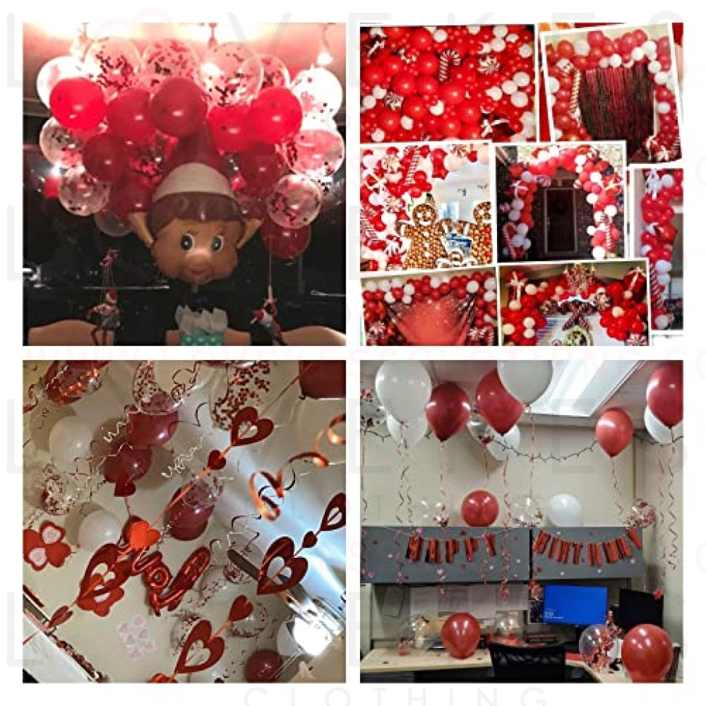 LoveKess Clothing - Red-Black Gold Party-Decorations
