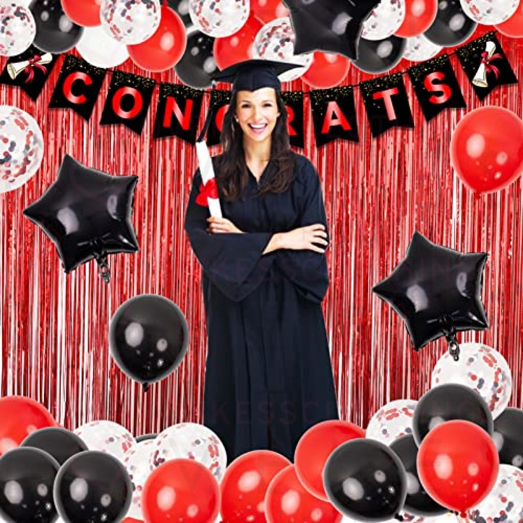 Red And Black Graduation Party Ideas