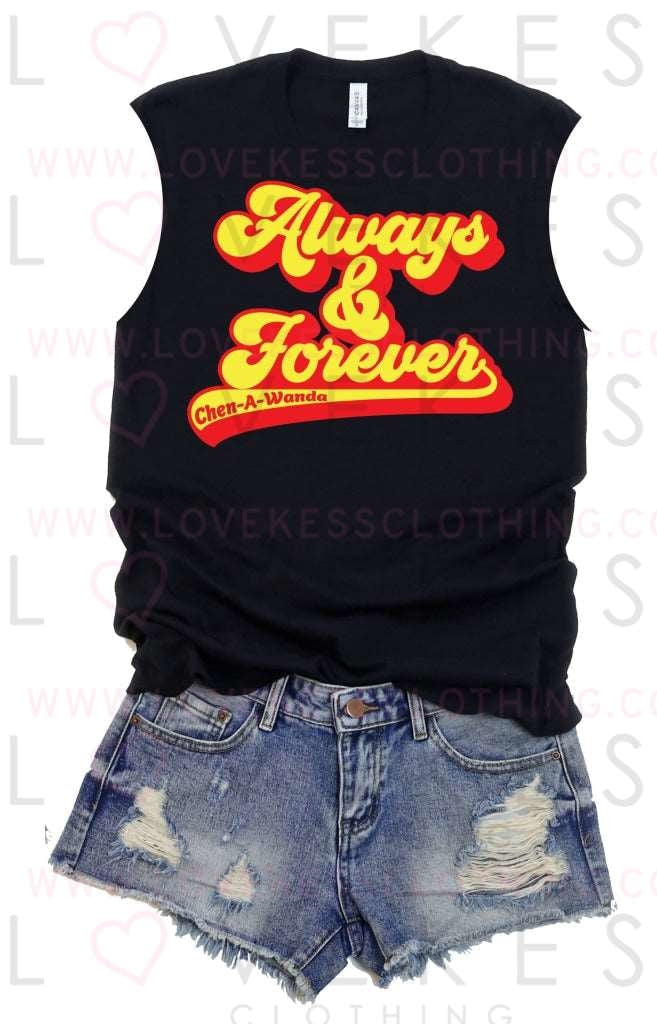 Always and Forever Retro Camp Muscle Tee - LoveKess Clothing - lovekess - clothing