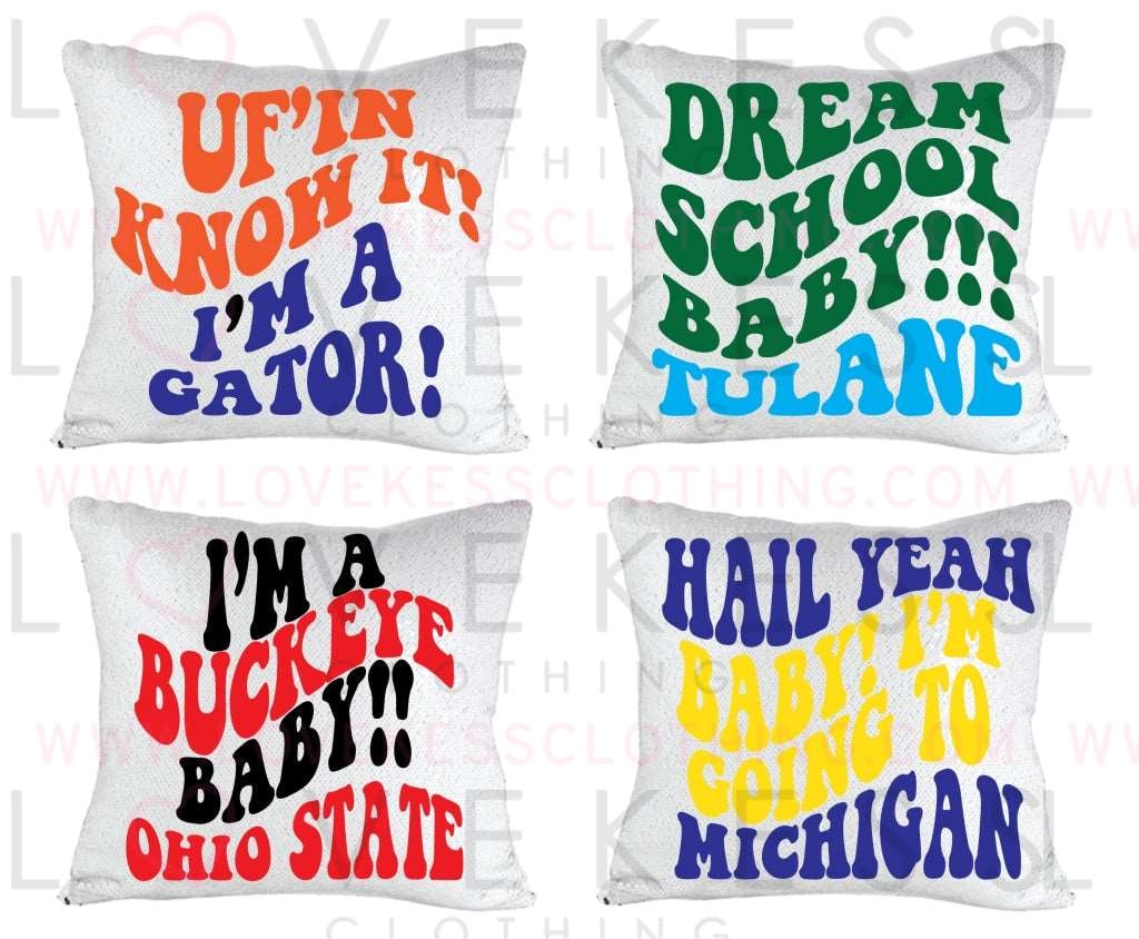 College Acceptance Pillow Cover Pillows
