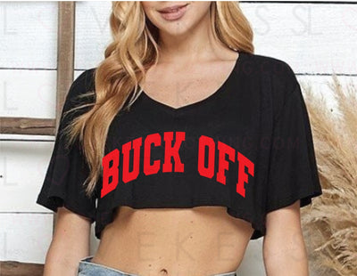 Super Crop Flowy Custom College Tee