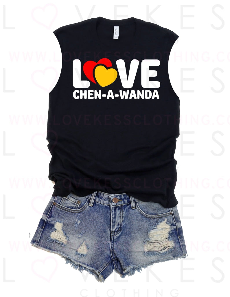Double Love Camp Muscle Tee by LoveKess Clothing - lovekess - clothing