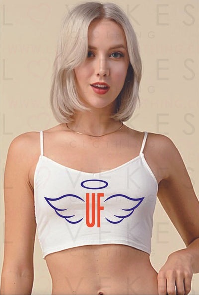 Im An Angel Super Crop College Tank Tailgate 2021
