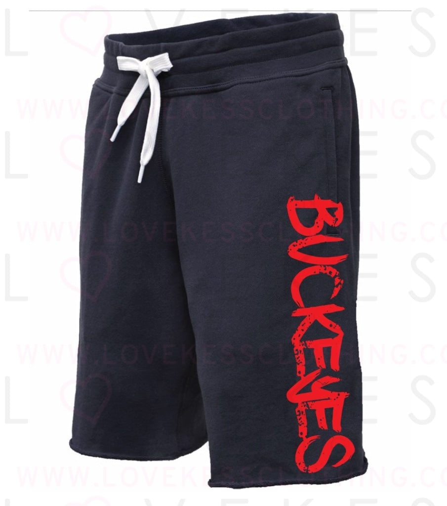 Boys College Graffiti Basketball Sweat Shorts with adjustable band - lovekess - clothing