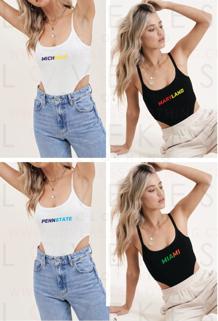 High Waisted Custom Bodysuit