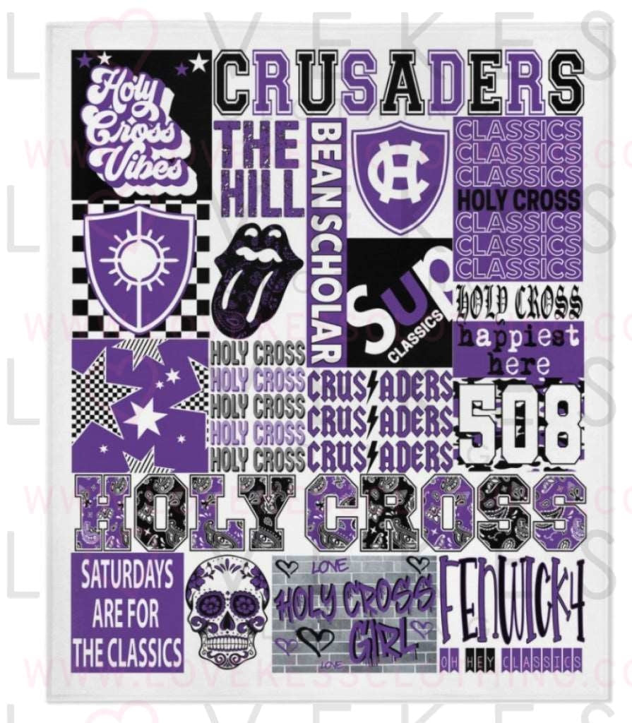 College of the Holy Cross College Blanket