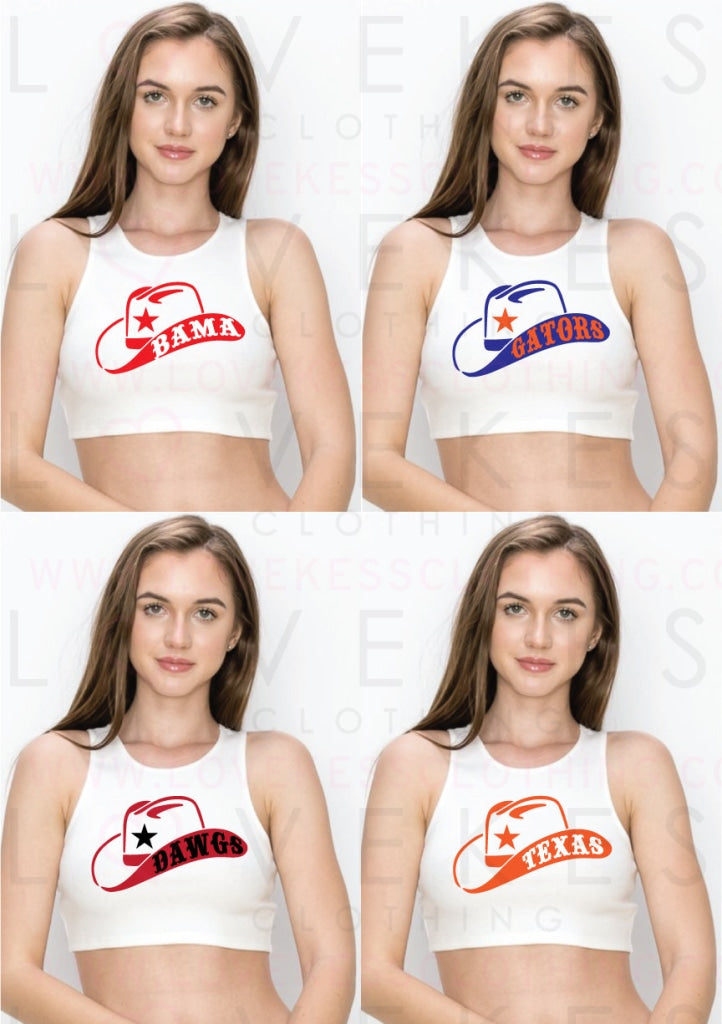 Howdy Baby GameDay College Crop Top