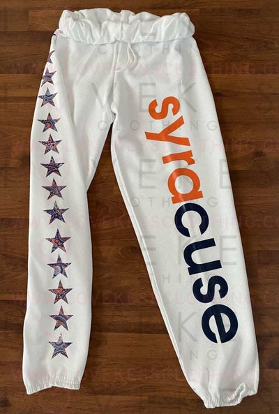 Bandana Print Star College Sweatpants - lovekess - clothing