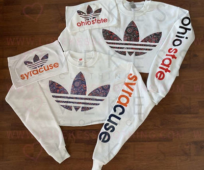 Bandana Print A-Style College Crop Sweatshirt - lovekess - clothing