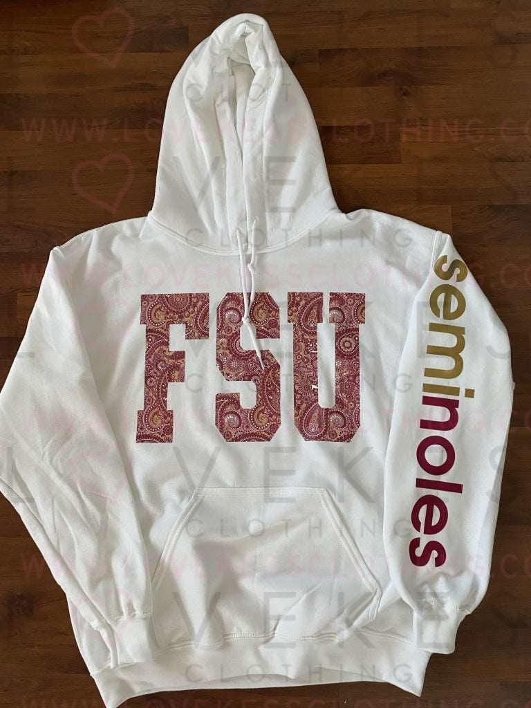 Bandana Print College Hoodie - lovekess - clothing