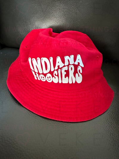 Bubble Smiley College Custom Bucket Hat