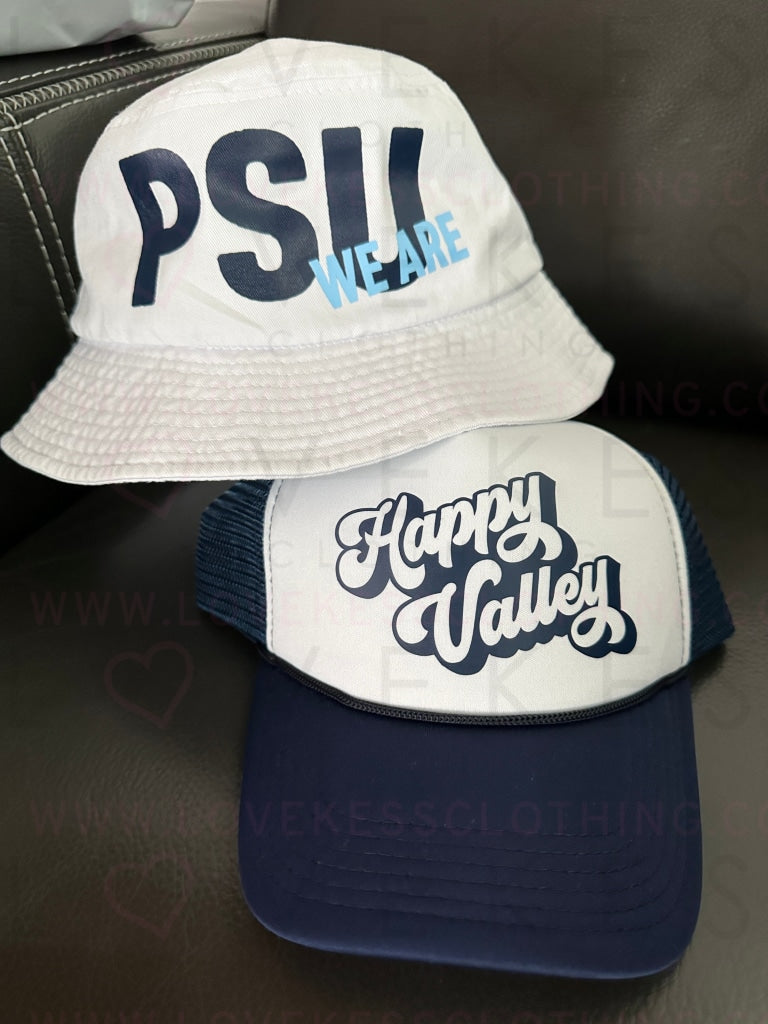 College Initial Custom Bucket Hat