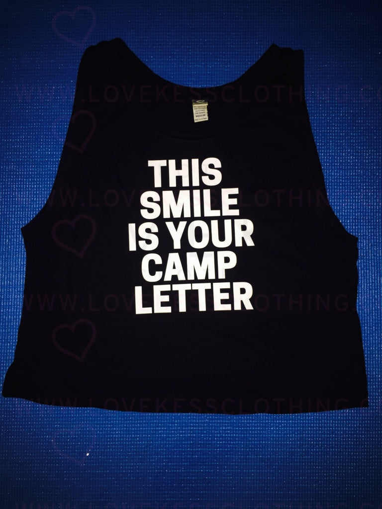 This SMILE is your CAMP letter Tank - lovekess - clothing