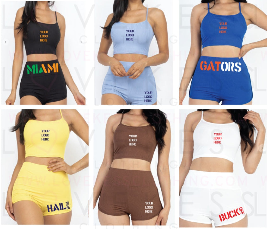 Loungewear Tank and Shorts Matching Set