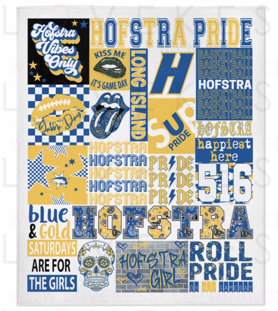 Hofstra College Spirit Blanket by LoveKess Clothing - lovekess - clothing