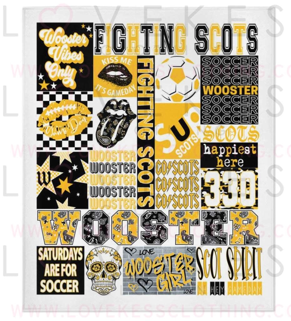 College of Wooster College Blanket