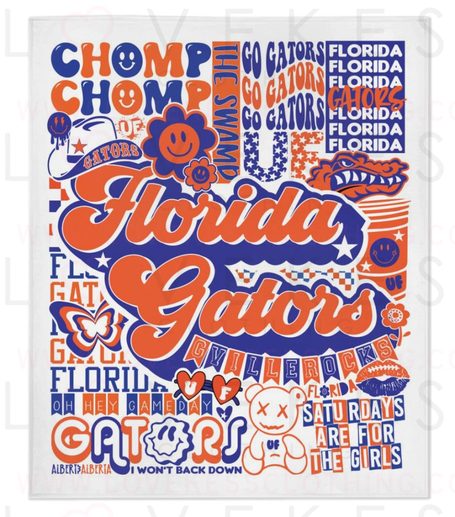 Florida Gators y2K college blanket