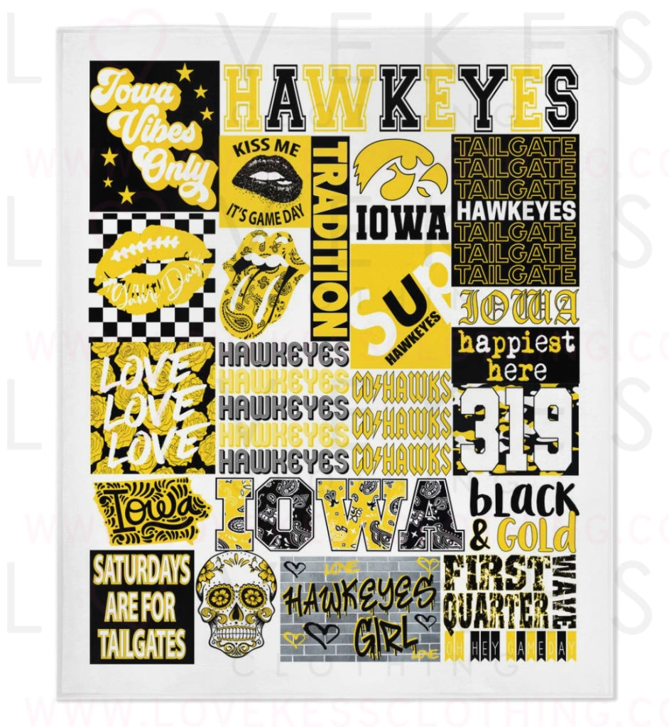 Iowa Hawkeyes College Blanket