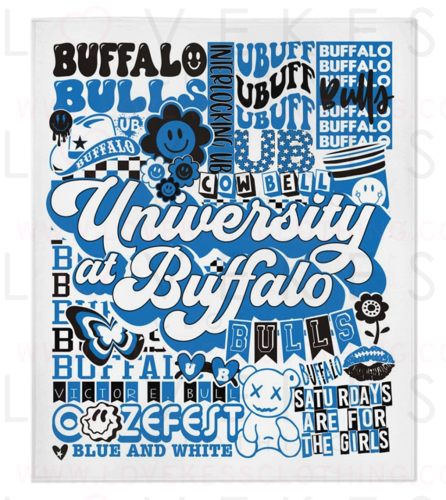 University At Buffalo Y2K College Blanket