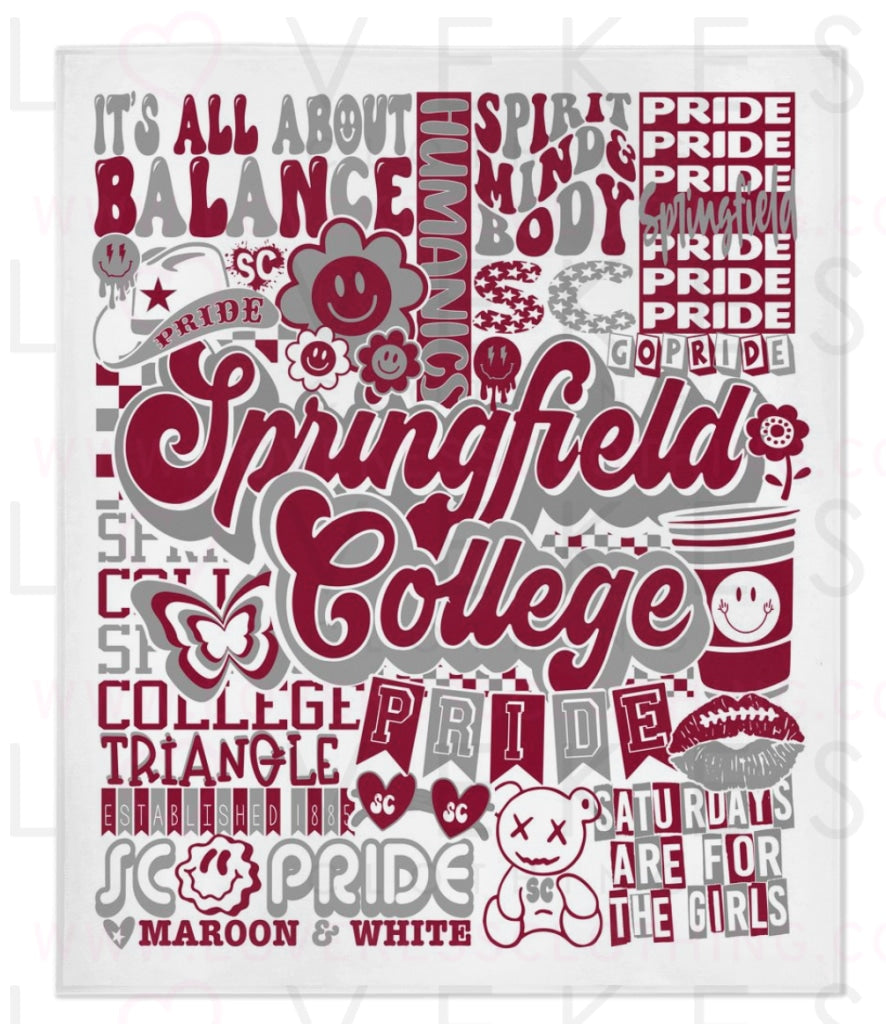 Springfield College Y2K College Blanket