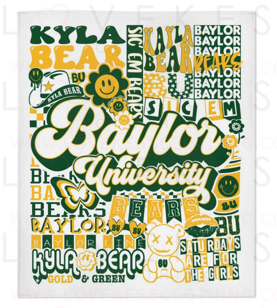 Baylor University Y2K College Blanket