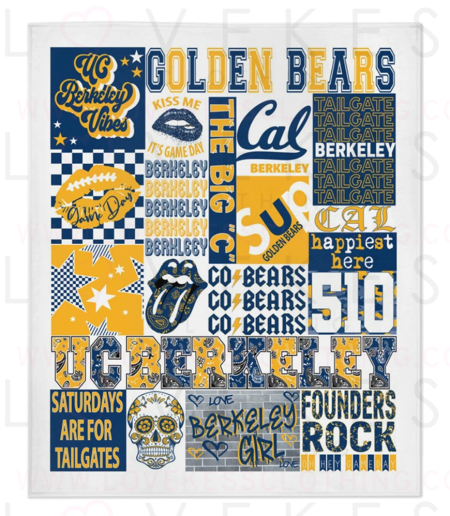 UC Berkeley Custom College Blanket