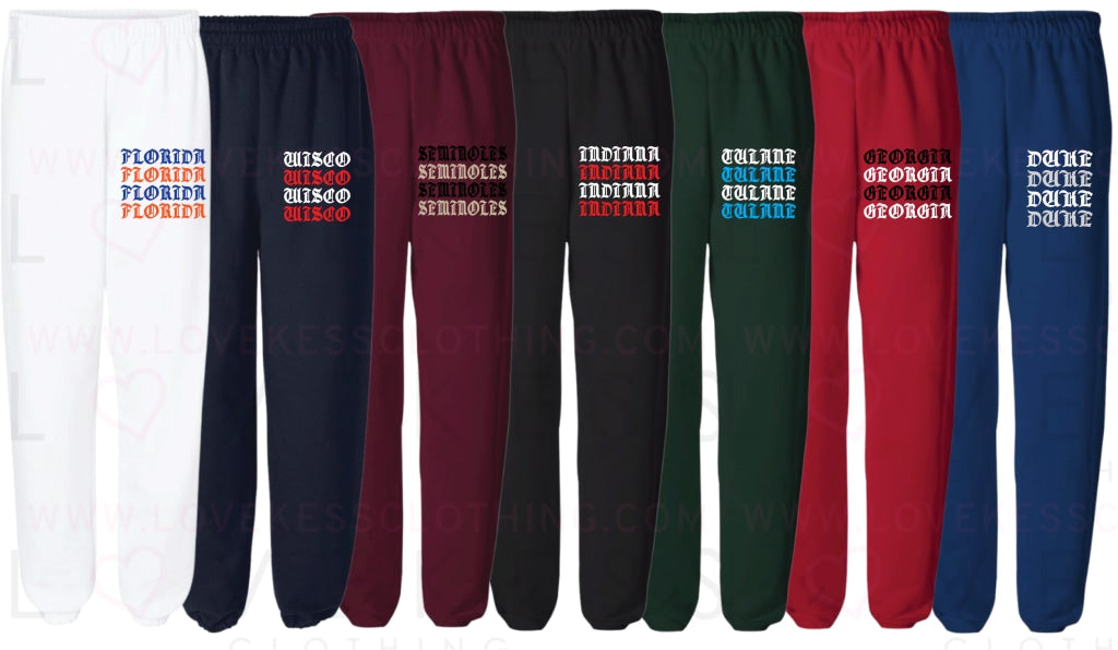 Goth Repeat College Sweatpants