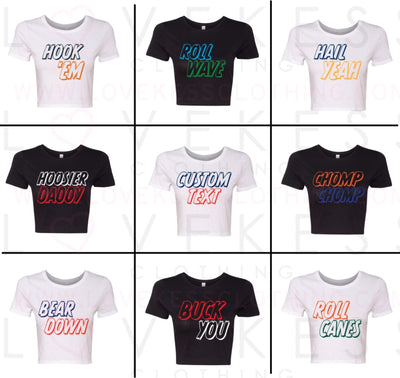 Tailgate Ready College Crop Top