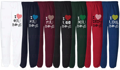 I Love College Boys Sweatpants